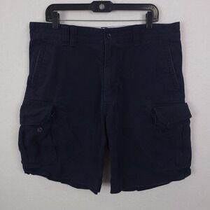 Polo Ralph Lauren Shorts Mens 36 Blue Cargo 100% Cotton Classic Chino Casual